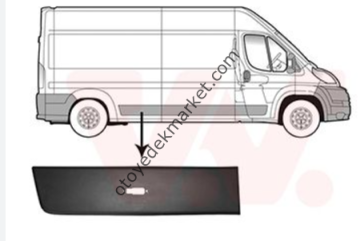 Peugeot Boxer (2007-2014) Sağ Arka Çamurluk Ön Bandı (İthal)