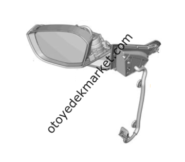 Opel Astra (2022-2024) Sol Dış Dikiz Aynası, Elektrikli Katlanır (Orijinal)
