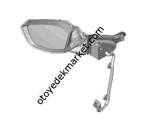 Opel Astra (2022-2023) Sol Dış Dikiz Aynası, Hafızalı, Elektrikli Katlanır (Orijinal)