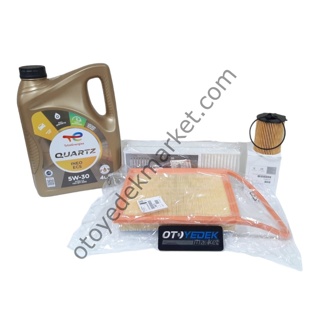Citroen Berlingo (2012-2017) 1.6 Hdı Euro5 Filtre Bakım Seti Mazot Filtresiz +5w30 (Orijinal)