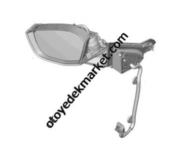 Opel Astra (2023-2024) Sol Dış Dikiz Aynası, Hafızalı, Elektrikli Katlanır (Orijinal)