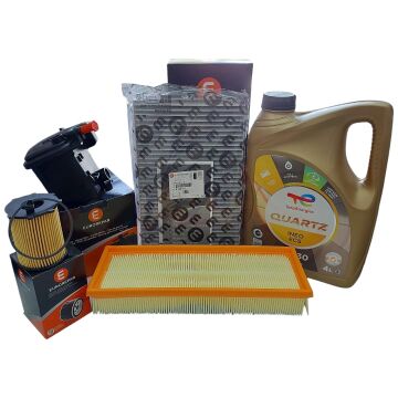 Citroen C4 (2004-2010) 1.6 Hdi Filtre Bakım Seti Ve 5w30 Motor Yağ (Orijinal Eurorepar)