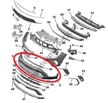 Opel Crossland (2020-2024) Ön Tampon (Orjinal)