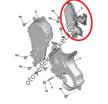 Peugeot Boxer (2020-2023) 2.2 Hdi Triger Kapağı (Orijinal)