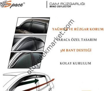 PEUGEOT 307 2005- MUGEN CAM RÜZGARLIGI 4 LÜ TK