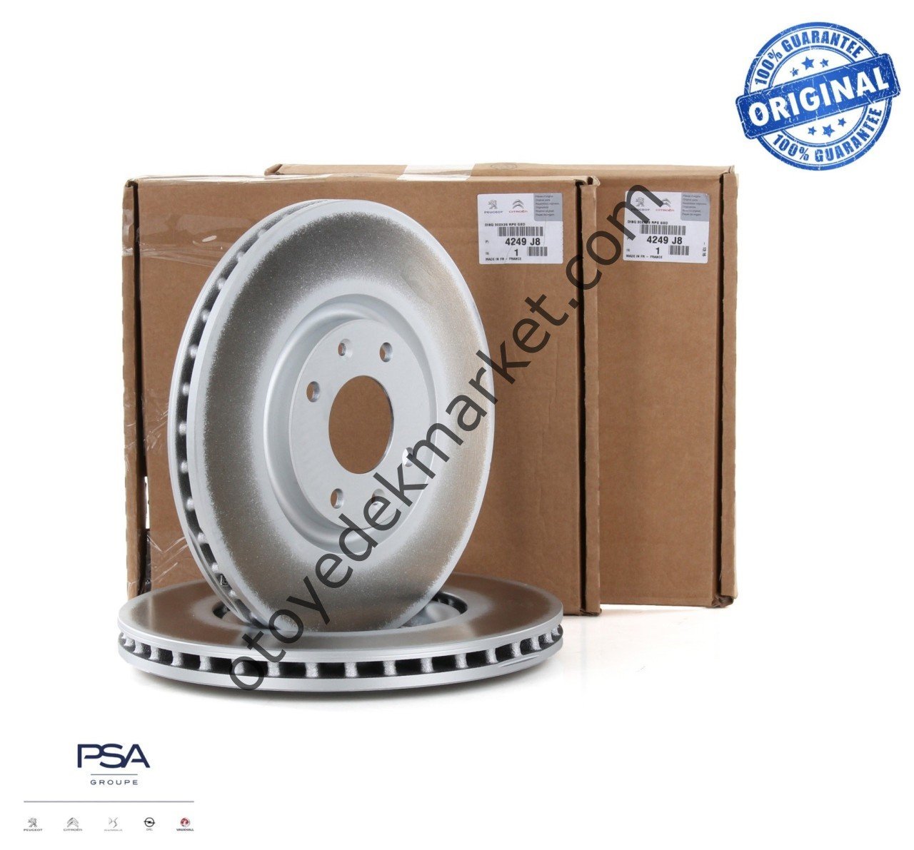 Peugeot 2008 (2020-2026) 1.5 BlueHDI Ön Fren Disk Takımı + Balata Takımı 283mm (Orijinal)