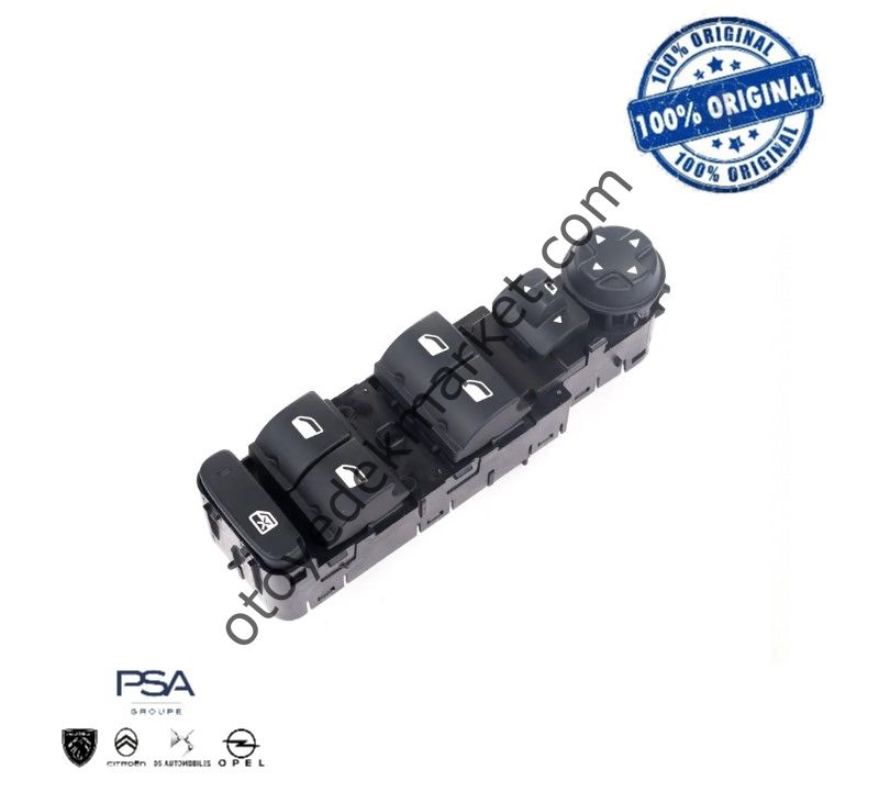 Citroen Berlingo (2018-2025) Sol Ön Cam Açma Düğme Grubu (Orijinal)