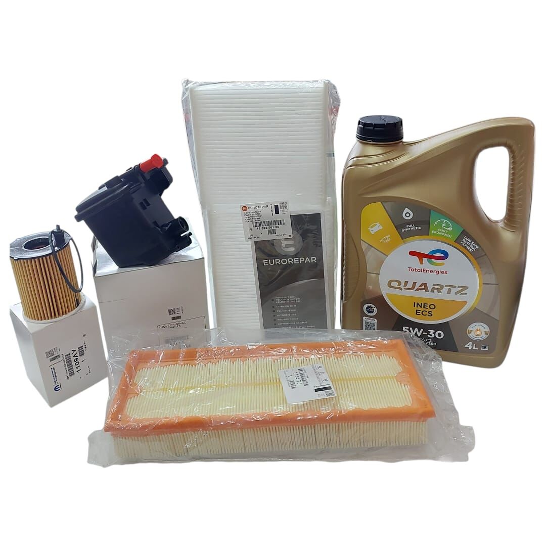 Peugeot 207 (2006-2012) 1,6 Hdı Filtre Seti (Orijinal) Ve 5w30 Motor Yağ