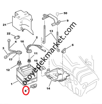 Peugeot 2008 (2013-2019) Dizel Su Kollektör Tapası (Orijinal)