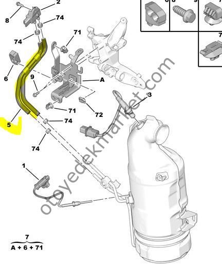 Peugeot 301 (2012-2017) 1.6 Hdi Partikül Filtre Basınç Borusu (Orijinal)