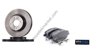 Ford Courier (2014-2022) Ön Fren Disk Takımı (278 Mm) Ve Ön Fren Balata Seti (Ayd)