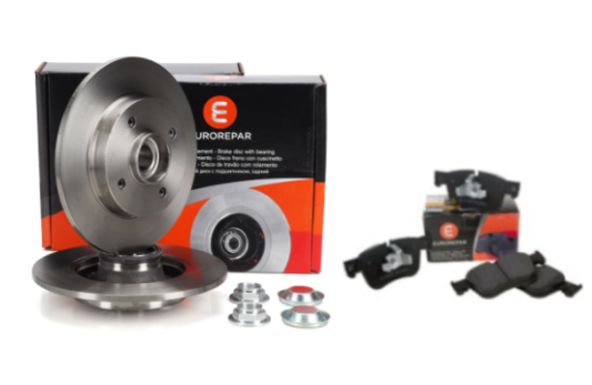 Peugeot 207 (2006-2012) Arka Balata Ve Rulmanlı Poryalı Disk Seti (Orjinal Eurorepar)