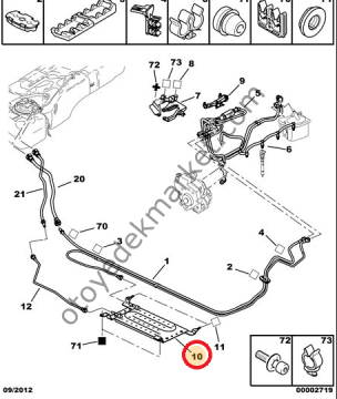 Citroen C4 1.6 Hdi Mazot Soğutma Radyatörü (Orijinal)