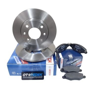 Citroen Saxo (1991-2002) 1.4-1.6  Benzinli Ön Fren Disk Takımı Ve Balata Seti (Bosch)