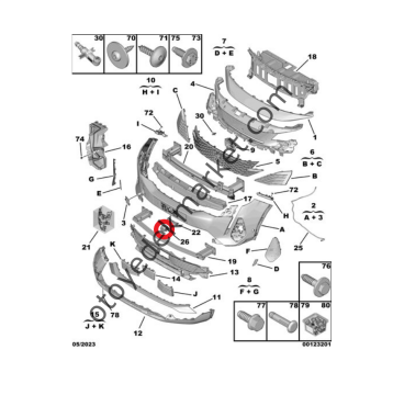 Peugeot 408 (2023-2024) Ön Kamera (Orijinal)