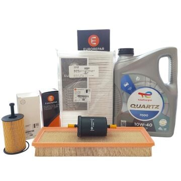 Citroen C3 (2002-2010) 1.4 8v 75hp Benzinli Filtre Seti (Orijinal) Ve 10W40 Motor Yağ