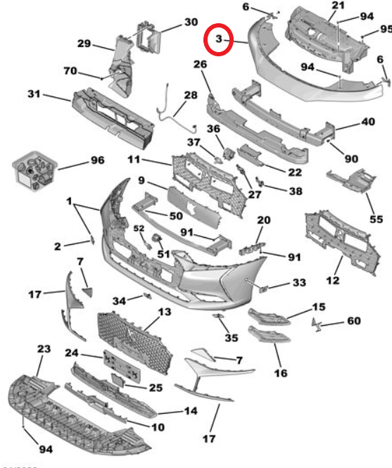 DS9 (2020-2025) Ön Tampon (Orijinal)
