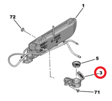 Citroen C5 Aircross (2025-2026) Cam Silecek Su Doldurma Borusu (Orijinal)