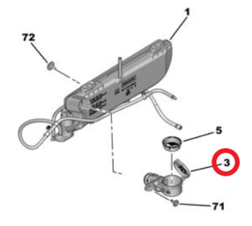 Citroen C5 Aircross (2025-2026) Cam Silecek Su Doldurma Borusu (Orijinal)