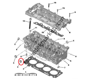 Citroen Jumper (2015-2023) 2.0 Hdi Silindir Kapak Tapası (Orijinal)