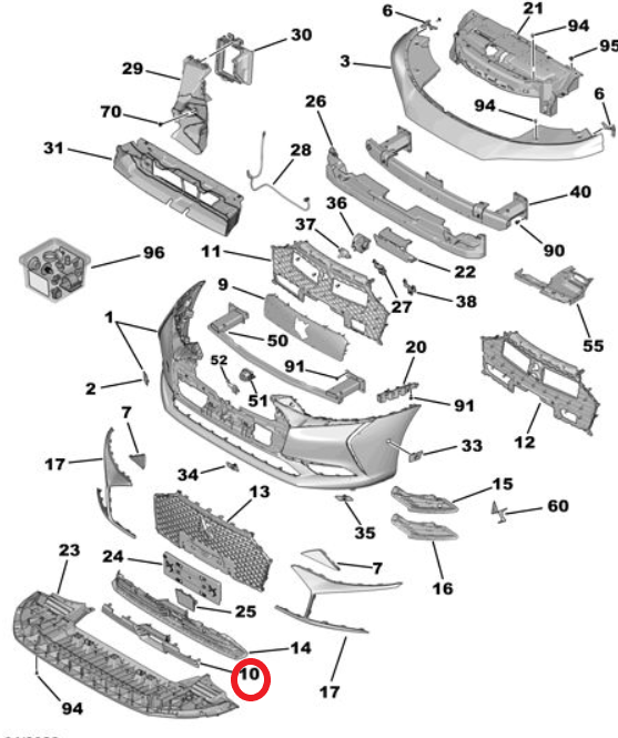 DS9 (2020-2025) Ön Tampon Giydirmesi (Orijinal)