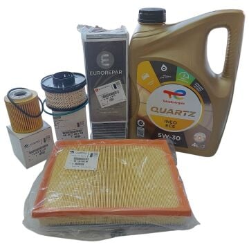Peugeot 2008 (2020-2025) 1.5 Blue Hdi Filtre Bakım Seti Karbon Polenli+ 5w30 Yağ (Orijinal)