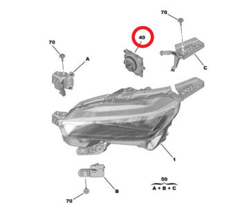 Peugeot 5008 (2025-2026) Ön Led Far Beyni (Orijinal)
