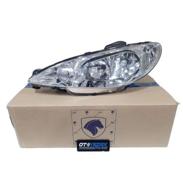 Peugeot 206 (1998-2008) Orijinal İran Şeffaf Sol Far