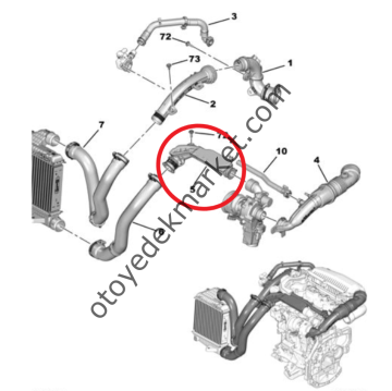 Opel Mokka (2021-2024) 1.2 Benzinli Turbo Hava Rakoru (Orijinal)