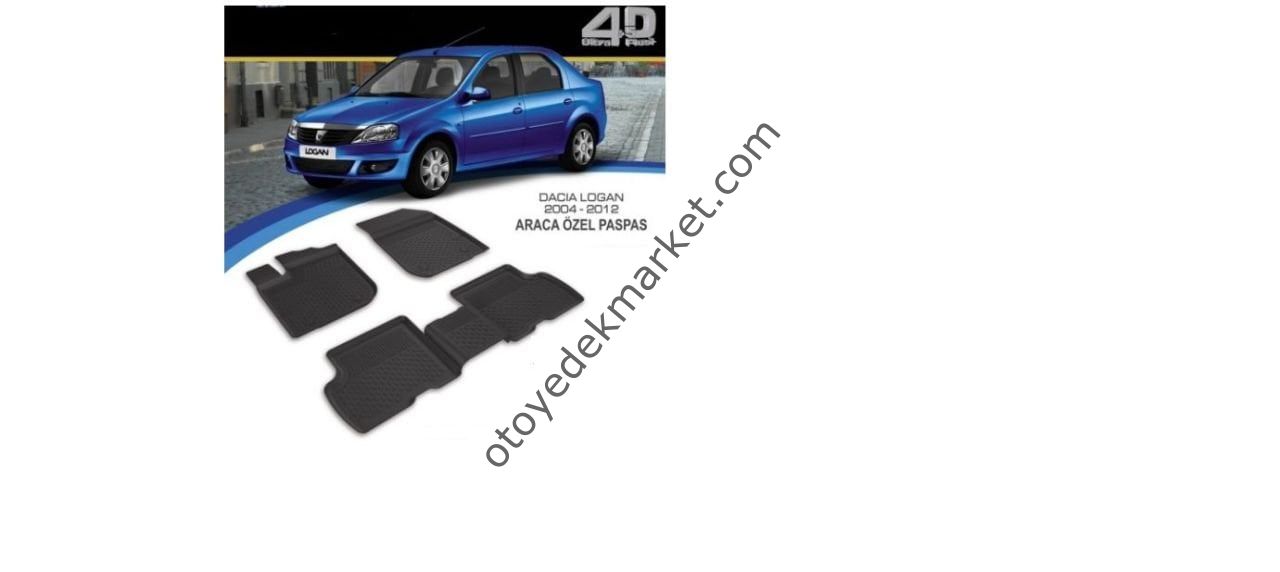 4D PASPAS HAVUZLU DACIA LOGAN (2004-2018) 5 PRÇ SiYAH KUTULU ORJiNAL KESiM