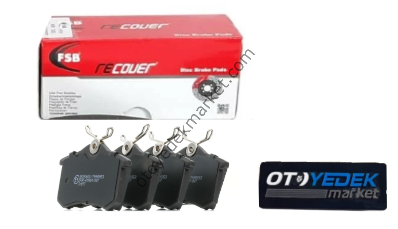 CİTROEN C2 1,6 ARKA FREN BALATA TAKIMI (RECOVER) 2 teker fiyatı