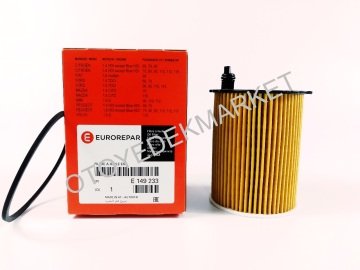 PEUGEOT 206 (2002-2012) 1,4 HDI FİLTRE SETİ (ORJİNAL EUROREPAR) Mazot Hava Yağ Polen Filtresi 10w40 Motor Yağı tapa+pul