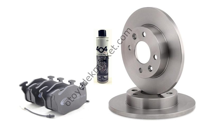 Peugeot 106 (1991-2002) 1.4-1.6 Benzinli Ön Fren Disk + Balata Seti (AYD-BOSCH)