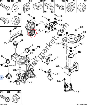PEUGEOT 407 (2004-2011) 1.6 HDI MOTOR ALT ÇATAL TAKOZU (ORJİNAL)