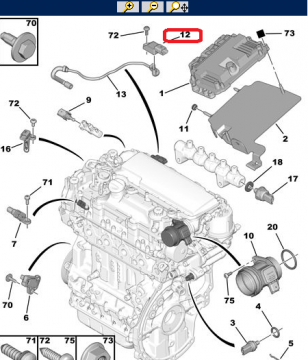 PEUGEOT 206 (2003-2012) 1,4 DİZEL EMME MANİFOLD ALGILAYICISI (İTHAL)