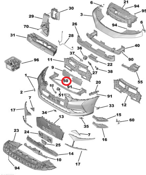 DS9 (2020-2025) Ön Tampon Alt Demiri (Orijinal)