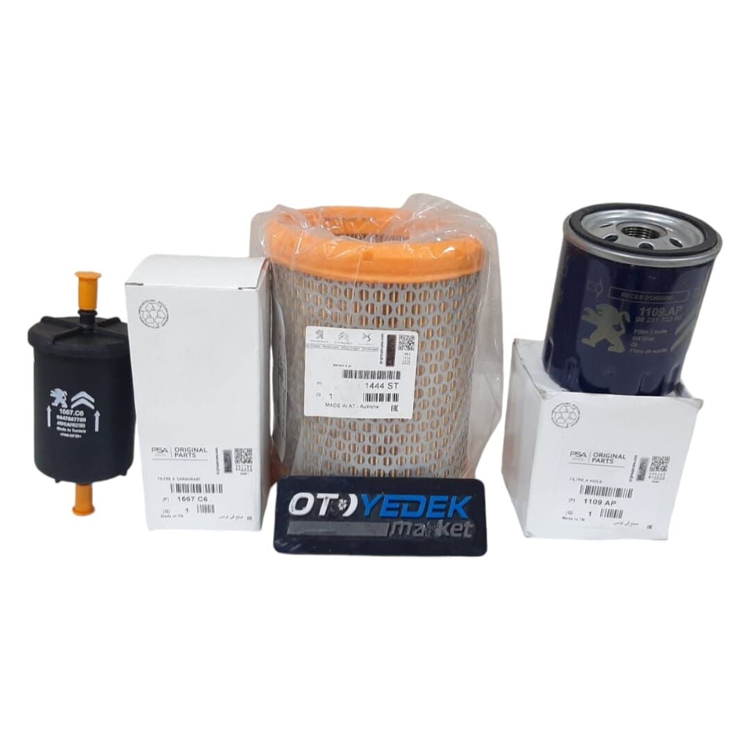 Peugeot 106 1.4 Ve 1.6 Benzinli Filtre Bakım Seti (Orijinal)