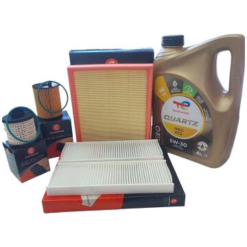 Peugeot 301 (2017-2019) 1.6 Hdi Euro6 Filtre Bakım Seti + 5w30 Yağ (Orijinal Eureopar)