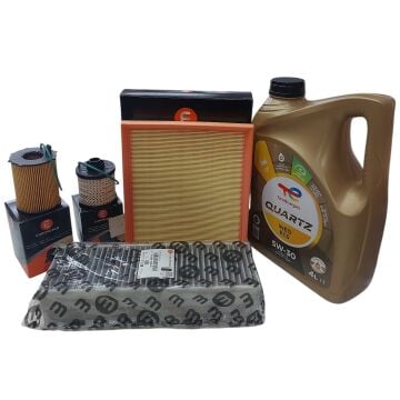 Citroen C-Elysee (2017-2018) 1.6 Hdi Euro6 Filtre Bakım Seti + 5w30 Yağ (Orijinal Eureopar)