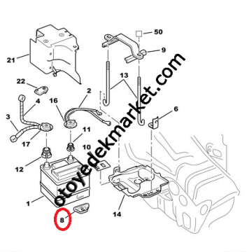 Peugeot 208 (2012-2020) Su Kollektör Tapası (İthal)
