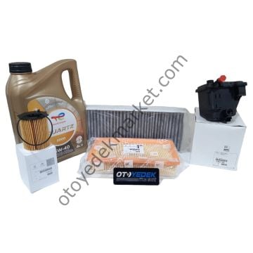Peugeot 407 (2004-2012) 1.6 Hdı Filtre Seti (Orijinal) Ve 5w40 Motor Yağ