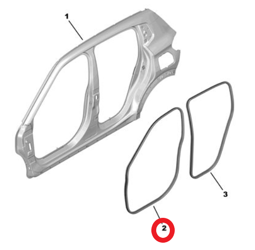 Citroen é-C3 (2024-2026) Ön Kapı Çerçeve Fitili (Orijinal)