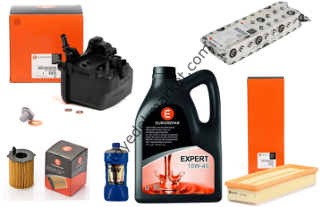 PEUGEOT PARTNER TEEPE (2008-2011) 1.6 HDI  FİLTRE BAKIM SETİ 10w40 Yağlı (ORJİNAL)  Mazot Hava Yağ Polen Filtresi 10w40 Motor Yağı tapa+pul cam suyu