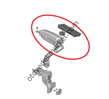 Citroen Cactus (2014-2020) 1.2 Turbo Benzinli Hava Filtre Kutusu (Orijinal)