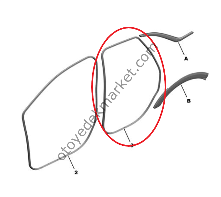 Opel Crossland (2020-2024) Arka Kapı Fitili (Orijinal)