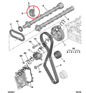 Citroen Jumper (2020-2023) 2.2 Hdi Eksantrik / Triger Zinciri Gergisi (Orijinal)
