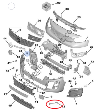 Opel Vivaro (2021-2024) Lamba Çıtası, Sol (Orijinal)