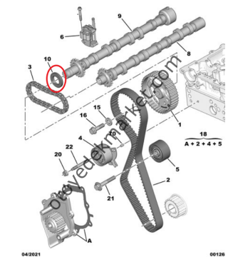 Citroen Jumper (2020-2023) 2.2 Hdi Eksantrik Mili Keçesi / Contası (Febi)