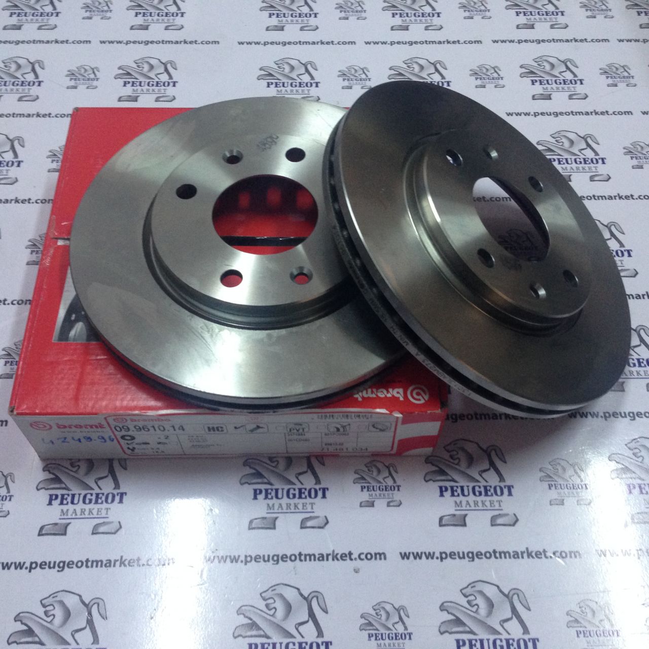 PEUGEOT 106 GTI ÖN FREN DİSK TK. (BREMBO) CİFT FİYATIDIR