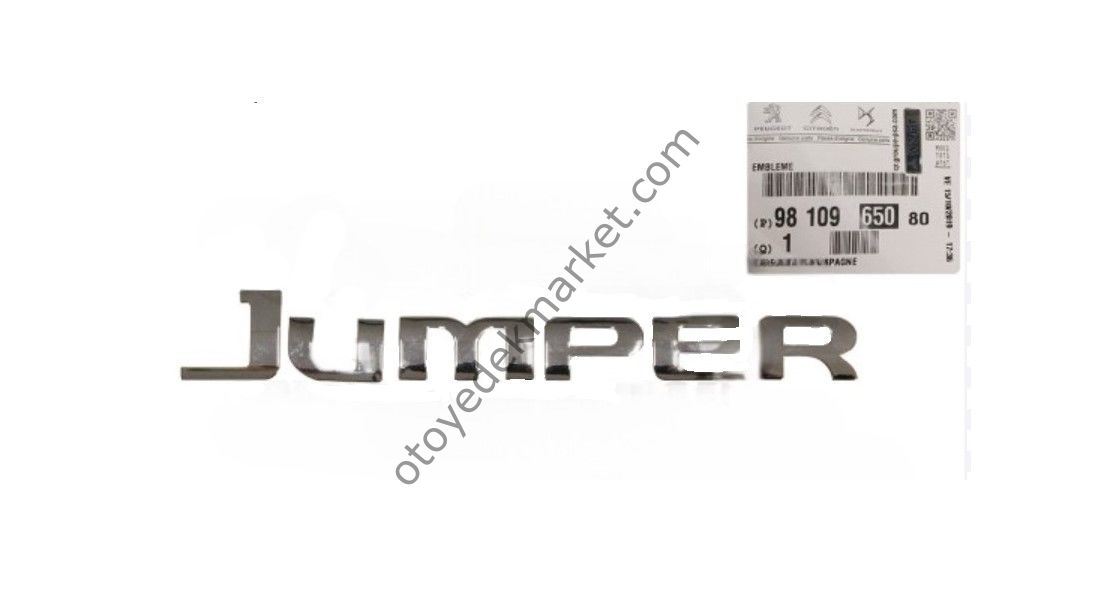 Citroen Jumper (2007-2024) 'JUMPER' Yazısı (Orijinal)